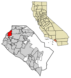 Orange County California Incorporated and Unincorporated areas Buena Park Highlighted 0608786